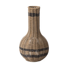 Plastic Imitation Rattan Woven Vase Multipurpose Home-XH24315B