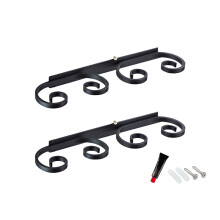 2Pcs Wine Glass Rack Under Cabinet Metal Holder for-2 slots