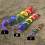Veelkleurige Rainbow Wind Twisters Curlie Spinners,-L 5
