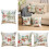 4PCS Linen Pillow Covers Snowman Paint Decorative-Style 2 3