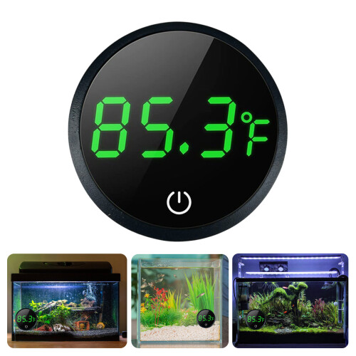 Praktische LCD-Thermometer von Fishtanks-Schwarze Grad Celsius 1