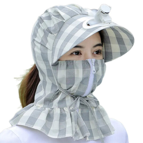 Chapeau de pêche à couverture-Ajouter du gris ventilateur