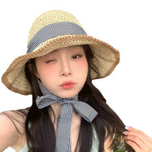 Chapeau de paille tissé à la main, chapeau de-couleur 1