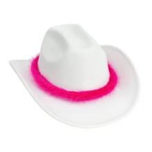 Chapeaux de cowboy respirants de couleur unie pour femmes-Blanc