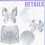 Ensemble de costumes de danse du ventre, ceinture ajustable, 4