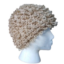 Chapeau de cheveux bouclés, chapeau de fête Cosplay,-Kaki adulte