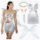 Ensemble de costumes de danse du ventre, ceinture ajustable, 2