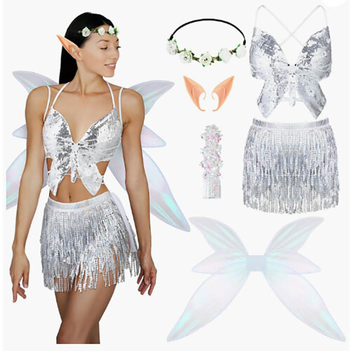 Ensemble de costumes de danse du ventre, ceinture ajustable, 1