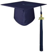 Casquettes de baccalauréat en mortier-Bleu tibétain 2024