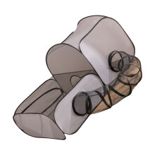 Ventilated Convertible Cats Cage With Detachable Game Tunnel-S