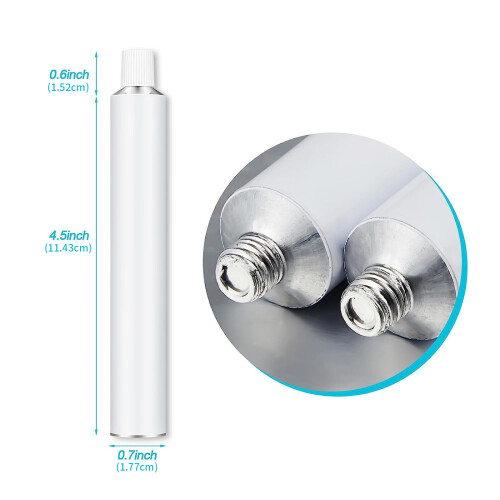 24 Pcs 20ml Paint Storage Tubes With Sticker Empty Aluminum 1