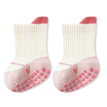 (S, Pink) Summer Cotton Socks For Toddler Nonslip Bottom Design Cute Cartoon Print Comfortable Play Footwear  Yellow S