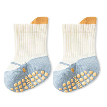 (S, Blue) Summer Cotton Socks For Toddler Nonslip Bottom Design Cute Cartoon Print Comfortable Play Footwear  Yellow S