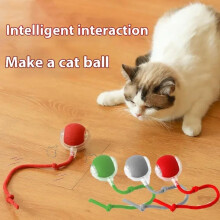 (Blue) Smart Cat Toys Interactive Ball Electric Pet Toys for Cats Automatic Rolling Ball Kitten Toys Pet Kitten Teaser Game Toys