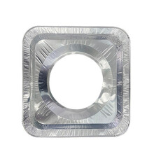 Gas Stove Burner Covers Disposable Aluminum Liners Square and Round Heat Resistant Drip Pans