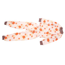 Set di biancheria termica rossa con fiore per bambini 120cm, maglia a maniche lunghe e pantaloni