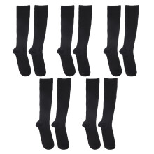 Gentle Graduated Compression Socks for Medical Use, Seamless Toe Over Calf Length Stockings, Support for Improved Circulation and Leg Comfort, Soft