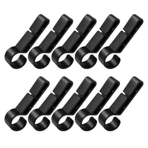 Hard hat flashlight hooks – Light clips for hard hats, small hard hats, flashlight clips