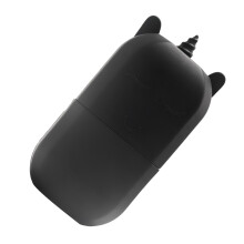 Râpe en silicone pour visage, antidérapante, légère, noire