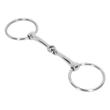 Edelstahl-Pferdemaulringzügel 125 mm, lose Ringe, 290 x 80 mm