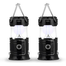 Lampe torche et lanterne indestructible Starlight : 3 sources d'alimentation, LED ultra-lumineuses à couverture 360, portable et pliable pour