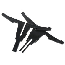 Portable ABS Clarinet Stand with Detachable Cross Support - Black