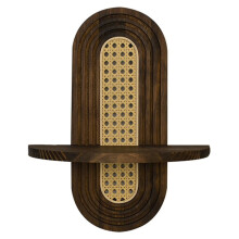Bamboe Houten Stijl Chinese Wanddecoratie Plank Slaapkamer Woonkamer Achtergrond Handgemaakte Muur Rotan Bloemen Opbergruimte B
