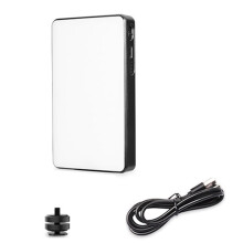 VLOGLITE Bi-Color Portable Photography Fill Light Rechargeable Soft Light Panel Travel Fill Light for Camera Tripod Selfie Stick