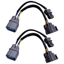 2pcs OBD2 to OBD1 Distributor Engine Jumper Swap Harness Dizzy 10 Pin for 1999-2000   Si 96-01  Integra