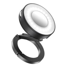 ML05 MagLock - Luz de Preenchimento Bicolor para Vídeo com Suporte de Mesa para  17, 16 e 15 (IOS e para Android) Ideal para Vlogs e