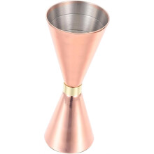 Premium Stainless Steel Cocktail Jigger with Copper Plating, Ideal for Bartenders and Home Bars
