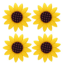 4 Pcs Car Sunflower Accessories Car Air Freshener Sunflower Air Vent Clips Air Vent Decorations Perfume for Cars