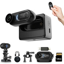 4K  Body Camera 128GB,Thumb Size Action Body Cam,Wearable Sports Cameras,for Bike Cycling,for Vlogging Pet Walk Swim