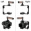 Universal Adjustable Camera Cage with  Quick Release Baseplate Wooden Handle for 5