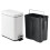 5L Lidded Step Trash Can, Compact Garbage Bin with Removable Liner Bucket and Handle for Bathroom, Kitchen, Office 4