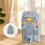 Folding Desktop Ironing Board, Wall-Mounted Steel Mesh with Iron Stand, Space Saving, Convenient Laundry Hooks 3
