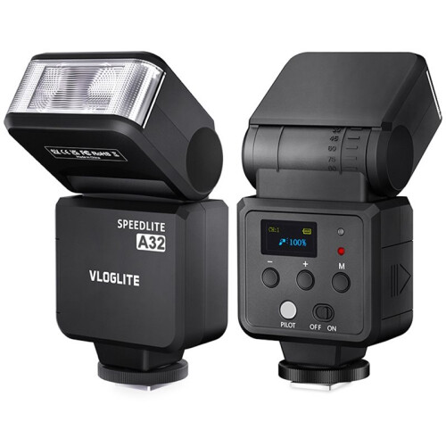 VLOGLITE A32 Camera Flash Camera Speedlite with GN32 CCT 5600K for //// 2