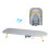 Folding Desktop Ironing Board, Wall-Mounted Steel Mesh with Iron Stand, Space Saving, Convenient Laundry Hooks 7