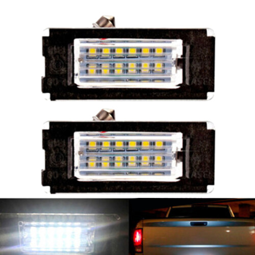 2Pcs LED Number License Plate Light No Error License Plate Light Lamps for   Cooper R56 2006 - 2012 2