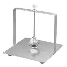 1pc Elegant Golden Iron Square Napkin Holder with Clear Accent,Freestanding Tissue Organizer for Bathroom B