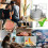 Hamburger Press Patty Maker, Patty Press Makers, Adjustable Spring Burger Press, Push Plunger Hamburger Press Spring 5