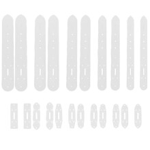 22 Pcs 11 Styles Leather Templates PVC Leather Patterns Templates Supply for Belt Holes Punching DIY Belt Crafting Tools