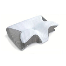Almohada de Algodón con Rebote de Presión Cero y Forma de Mariposa, Enrollable, para Uso Doméstico. Protección Cervical.