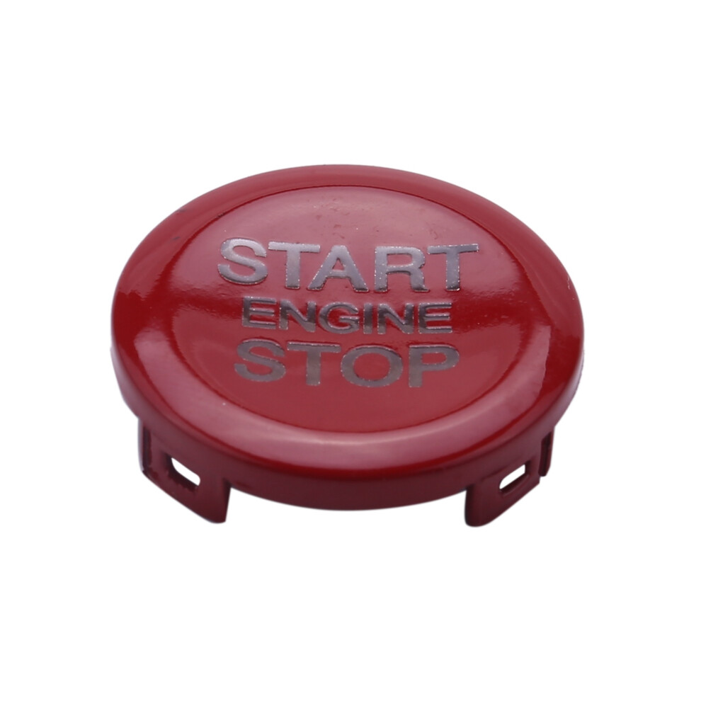 Abs Car Engine Start Stop Button Cover Trim For Giulia Stelvio 2017 2018 (Red) Red 6033377085947