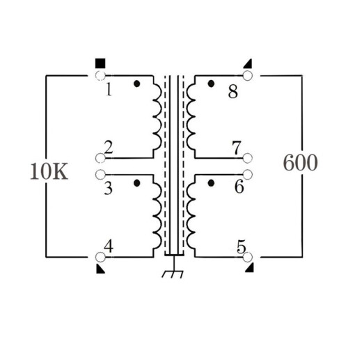 600:10K Audio-Transformator Audio-Booster Isolationstransformator Audio-Isolator Permalloy Audio-Transformator 1