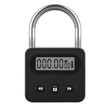 Lucchetto con Timer, Display LCD Retroilluminato, Temporizzazione Massima di 999 Ore, Standby Super Lungo, Lucchetto Elettronico Anti-Dipendenza per
