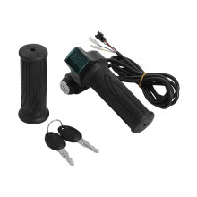 Throttle Grip Handlebar with Power 24/36/48/60V LED Digital for Electric Bike Scooter Throttle Grip Handlebar