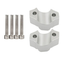 For XSR900 2016-2024 Motorcycle Accessories Handlebar Riser Drag Handle Bar Clamp Extend Adapter Silver