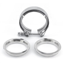 2,5 Zoll 63 mm V-Band-Klemmflansch-Kit, Männlich/Weiblich, Turbo-Fallrohr, Wastegate, V-Band, Turbo-Auspuffrohre, Autozubehör