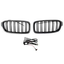 Car Front Luminous Grille Kidney Grille for  3 Series F30 F31 320li 325i 328i 335i 2013-2019 Led Light Racing Grille